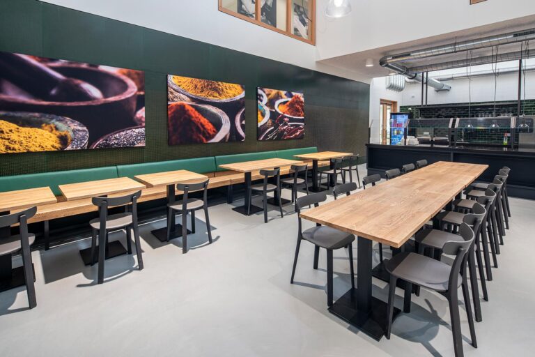 Kantine gietvloer kantoor